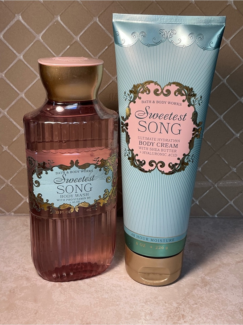 Bath & Body Works Sweetest Song Body Wash & Body Cream Set NEW